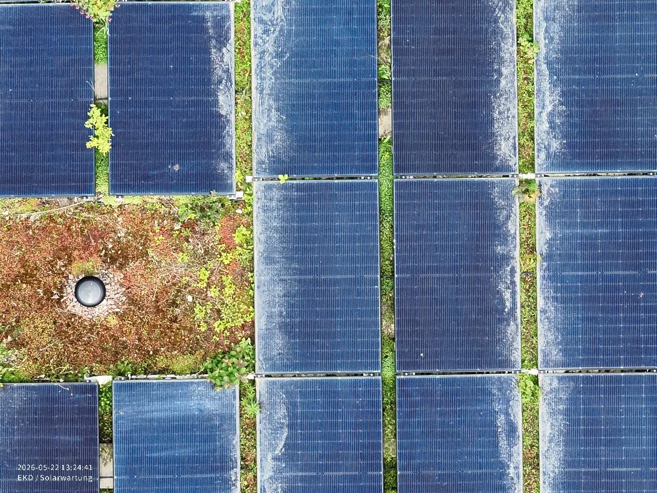 Verschmutzung auf Photovoltaikmodulen