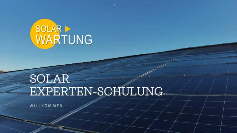 Titelmotiv der Schulung zur PV-Thermografie